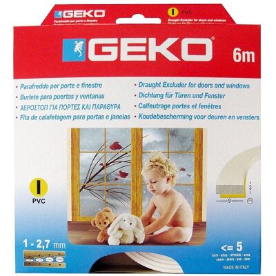GEKO - 1200/7 - Blanco - Profil I 9x3x6m - joint mousse PVC - Publicité GEKO - 1200/7 - Blanco - Profil I 9x3x6m - joint mousse PVC - Publicité
