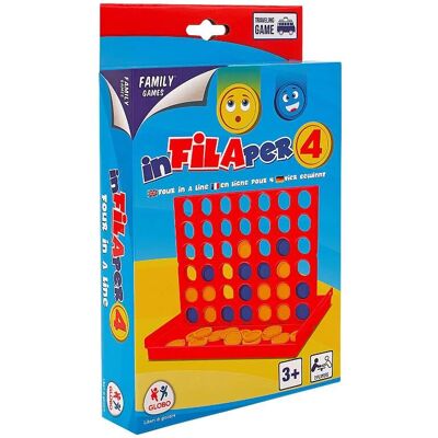 Gioco da Tavolo Globo 37774 - Per 4 Giocatori, Con Vassoio, Divertente per Tutta la Famiglia Gioco da Tavolo Globo 37774 - Per 4 Giocatori, Con Vassoio, Divertente per Tutta la Famiglia