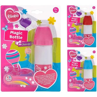Accessorio per bambole Globo - Biberon magico latte - 3 disegni Accessorio per bambole Globo - Biberon magico latte - 3 disegni