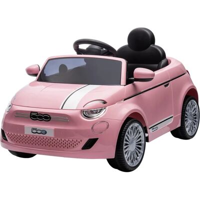 Auto Elettrica Fiat 500E Rosa 12V - Leggera, Radiocomando Auto Elettrica Fiat 500E Rosa 12V - Leggera, Radiocomando
