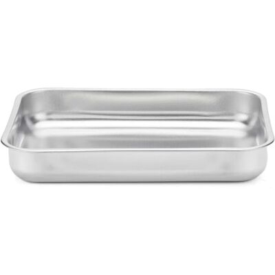 Plaque de Cuisson en Acier Inoxydable Ambit - 40x28cm Plaque de Cuisson en Acier Inoxydable Ambit - 40x28cm