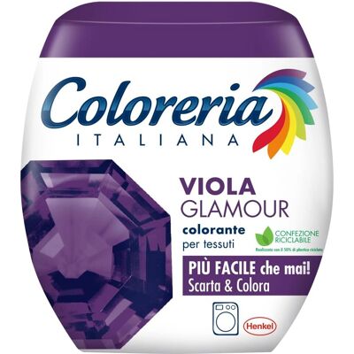 Coloreria Viola Glamour - 350g Colorante per tessuti - Facile da usare, colori vivaci Coloreria Viola Glamour - 350g Colorante per tessuti - Facile da usare, colori vivaci