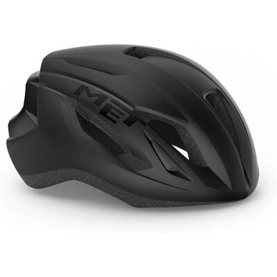 Casco MET Nero/Nero - Effetto Venturi per Ciclismo su Strada Casco MET Nero/Nero - Effetto Venturi per Ciclismo su Strada