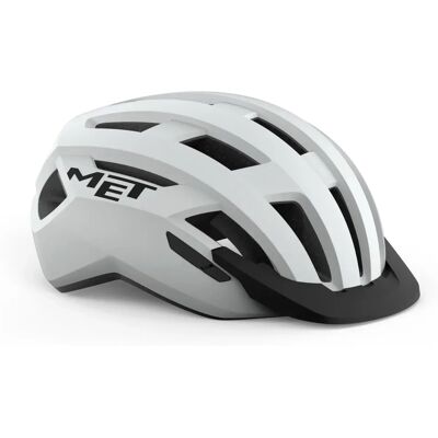 MET Allroad Wit Helm - Lichtgewicht, Vizier, LED-Licht - Helm MET Allroad Wit Helm - Lichtgewicht, Vizier, LED-Licht - Helm