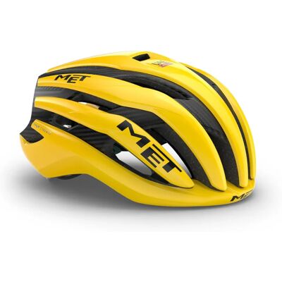 Kask MET Trenta 3K Carbon MIPS Żółty Edycja Jersey - Kask Kask MET Trenta 3K Carbon MIPS Żółty Edycja Jersey - Kask