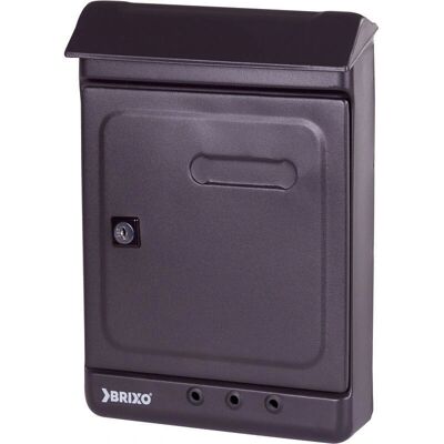BRIXO Modello L19,5xP7xH27,5 cm Cassetta Postale Nera in Acciaio - 8 Pezzi BRIXO Modello L19,5xP7xH27,5 cm Cassetta Postale Nera in Acciaio - 8 Pezzi
