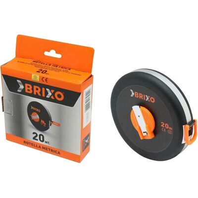 Rotella metrica Brixo 20m - Soft touch, nastro in fibra di vetro Rotella metrica Brixo 20m - Soft touch, nastro in fibra di vetro