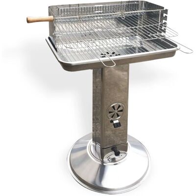 SALONE SRL Barbecue a Carbone Arizona - Griglia Regolabile in Acciaio SALONE SRL Barbecue a Carbone Arizona - Griglia Regolabile in Acciaio