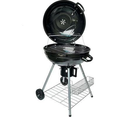 El Gaucho Griglia a Carbone Rotonda - Griglia Ø54,5cm - Coperchio con Termostato - Carrello - Barbecue El Gaucho Griglia a Carbone Rotonda - Griglia Ø54,5cm - Coperchio con Termostato - Carrello - Barbecue