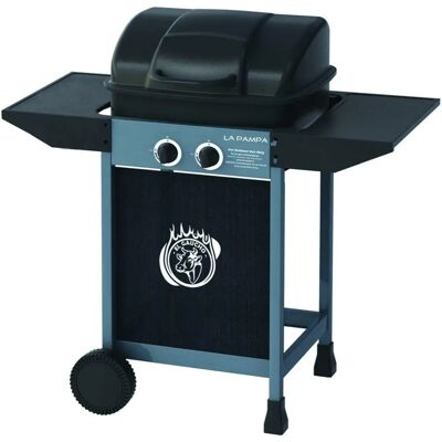 EL GAUCHO Barbecue a gas con pietra lavica - 45x34cm - 2 bruciatori EL GAUCHO Barbecue a gas con pietra lavica - 45x34cm - 2 bruciatori