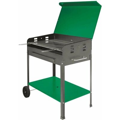 EL GAUCHO - Barbecue a carbone con mensole laterali - 80x50x95 cm - Griglia EL GAUCHO - Barbecue a carbone con mensole laterali - 80x50x95 cm - Griglia