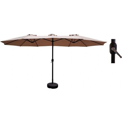 Ombrellone doppio da giardino Salonesrl - 450x265cm - Beige Ombrellone doppio da giardino Salonesrl - 450x265cm - Beige