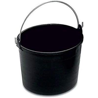 EAC Ivars - Secchio in Plastica Nera 16L - Utensile Agricolo EAC Ivars - Secchio in Plastica Nera 16L - Utensile Agricolo
