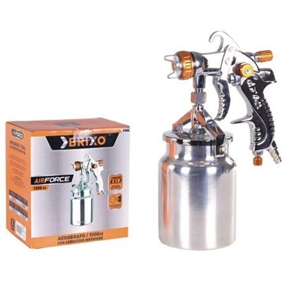 BRIXO Airforce 1000 cc Aluminium-Airbrush mit Untertank BRIXO Airforce 1000 cc Aluminium-Airbrush mit Untertank