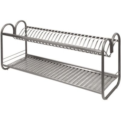 Salone SRL Porta Piatti in Acciaio Inox - Supporti Laterali 70cm Salone SRL Porta Piatti in Acciaio Inox - Supporti Laterali 70cm
