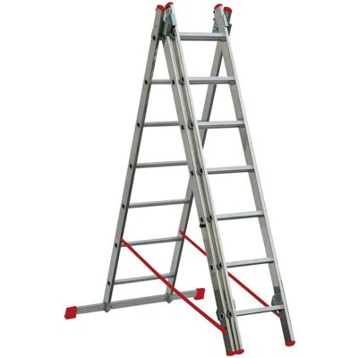 SALONESRL Modell 3x7 - Verstellbare Aluminiumleiter - EN-131 SALONESRL Modell 3x7 - Verstellbare Aluminiumleiter - EN-131