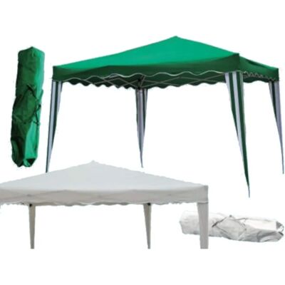 GARDEN DELUXE COLLECTION Camel Bianco Gazebo in acciaio pieghevole GARDEN DELUXE COLLECTION Camel Bianco Gazebo in acciaio pieghevole