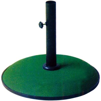 MARCA Kroma Base Ombrellone Verde - 50cm, Cemento, Rinforzata in Metallo, 30cm di Altezza, Foro Regolabile. MARCA Kroma Base Ombrellone Verde - 50cm, Cemento, Rinforzata in Metallo, 30cm di Altezza, Foro Regolabile.