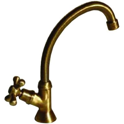 Salone SRL - Grifo de bronce con caño giratorio - 1/2 pulgada - 24cm Salone SRL - Grifo de bronce con caño giratorio - 1/2 pulgada - 24cm