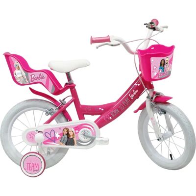 Bicicletta Rosa Barbie Mattel da 14 pollici con Cestino e Supporto per Bambola - Bicicletta Bicicletta Rosa Barbie Mattel da 14 pollici con Cestino e Supporto per Bambola - Bicicletta