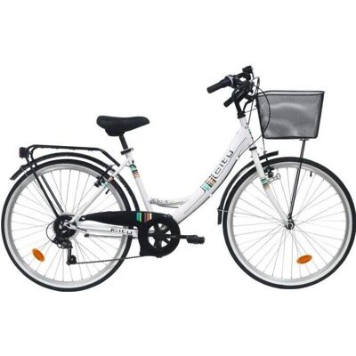 Vélo Denver Venere 26 Blanc à Friction - Bicycle - Publicité Vélo Denver Venere 26 Blanc à Friction - Bicycle - Publicité