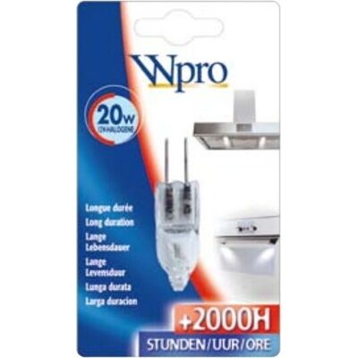 Wpro bombilla halógena de 20W - G4 para campana de cocina Wpro bombilla halógena de 20W - G4 para campana de cocina
