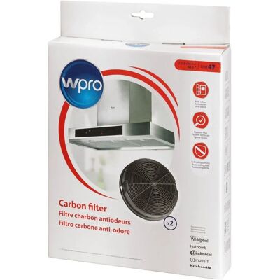 Whirlpool - Lot de 2 filtres à charbon - Accessoires pour hotte - Publicité Whirlpool - Lot de 2 filtres à charbon - Accessoires pour hotte - Publicité