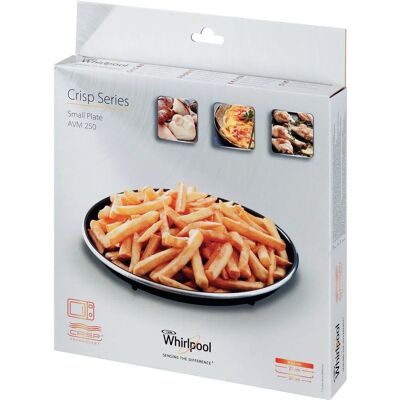 Assiette Crisp Micro-ondes Whirlpool AVM250 - Diamètre 25cm, Métal, Résistante au lave-vaisselle Assiette Crisp Micro-ondes Whirlpool AVM250 - Diamètre 25cm, Métal, Résistante au lave-vaisselle