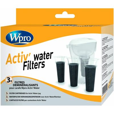 Ensemble de filtres à eau WPRO - Compatible avec Activ Steam Water - 3 filtres - Publicité Ensemble de filtres à eau WPRO - Compatible avec Activ Steam Water - 3 filtres - Publicité