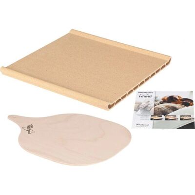 Wpro - PTF100 - Beige - Ceramic - Pizza Stone - Publicité Wpro - PTF100 - Beige - Ceramic - Pizza Stone - Publicité