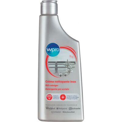 Limpiador de acero inoxidable Wpro - 250ml - Crema de limpieza Limpiador de acero inoxidable Wpro - 250ml - Crema de limpieza