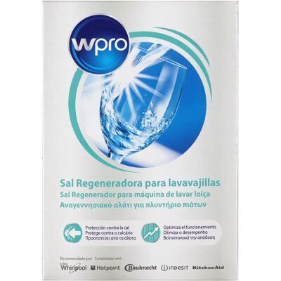 Sal regenerador para máquinas de lavar loiça WPRO DWS116 Sal regenerador para máquinas de lavar loiça WPRO DWS116