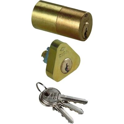 Cisa - Conjunto de Cilindros de Porta de Latão - Cilindro de Fechadura Cisa - Conjunto de Cilindros de Porta de Latão - Cilindro de Fechadura