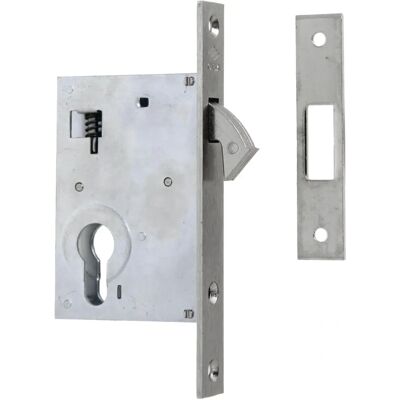 Fechadura de Aço CISA com Gancho - Entrada 30mm - Fechadura Fechadura de Aço CISA com Gancho - Entrada 30mm - Fechadura