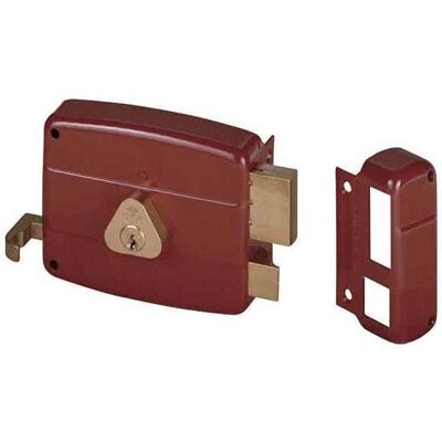 CISA - Cerradura de cerrojo doble con cilindro fijo - Cerradura de puerta CISA - Cerradura de cerrojo doble con cilindro fijo - Cerradura de puerta