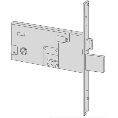 CISA Podwójny zamek z bolcem do profili aluminiowych - Bezpieczny & Ambidextrous CISA Podwójny zamek z bolcem do profili aluminiowych - Bezpieczny & Ambidextrous