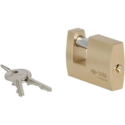 Lucchetto monoblocco in ottone Cisa con arco in acciaio - LockingLine 21610 Lucchetto monoblocco in ottone Cisa con arco in acciaio - LockingLine 21610