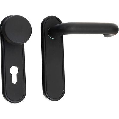 Juego de manilla para puertas cortafuegos - Negro - 72 mm Juego de manilla para puertas cortafuegos - Negro - 72 mm
