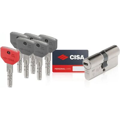CISA - Cilindro europeo a profilo con sicurezza a 8 pilli - Satin CISA - Cilindro europeo a profilo con sicurezza a 8 pilli - Satin