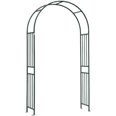 Arc de jardin en acier VERDEMAX - 120x40x219cm, Anthracite - Publicité Arc de jardin en acier VERDEMAX - 120x40x219cm, Anthracite - Publicité