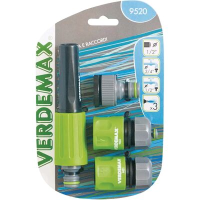 Verdemax - 1/2-3/4 - Zelená - Šedá - Zahradní zavlažovací sada Verdemax - 1/2-3/4 - Zelená - Šedá - Zahradní zavlažovací sada