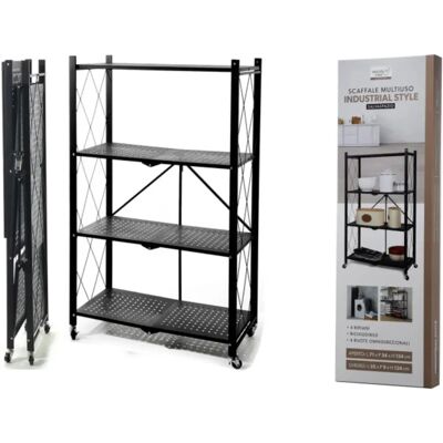 Vestiamo Casa - Scaffale multiuso in metallo - 124x71x34cm - Scaffale Vestiamo Casa - Scaffale multiuso in metallo - 124x71x34cm - Scaffale