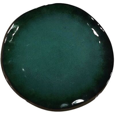 GTR - Green Porcelain Plate 26cm - 26cm - Porcelain - Plate GTR - Green Porcelain Plate 26cm - 26cm - Porcelain - Plate