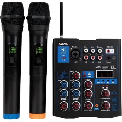 KARMA Mischpult MXW 5 - Drahtlose Mikrofone - Audiomischer KARMA Mischpult MXW 5 - Drahtlose Mikrofone - Audiomischer
