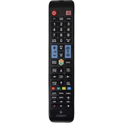 RIDEM Telecomando di ricambio Samsung CRC SM1 - Nero - telecomando RIDEM Telecomando di ricambio Samsung CRC SM1 - Nero - telecomando