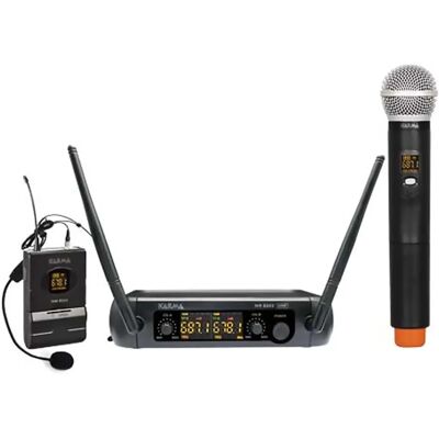Sistema microfono wireless Karma Doppio - UHF doppio microfono Sistema microfono wireless Karma Doppio - UHF doppio microfono
