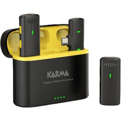 KARMA Doppio Radiomikrofon Vlogger Plus - Wireless Mikrofonset KARMA Doppio Radiomikrofon Vlogger Plus - Wireless Mikrofonset