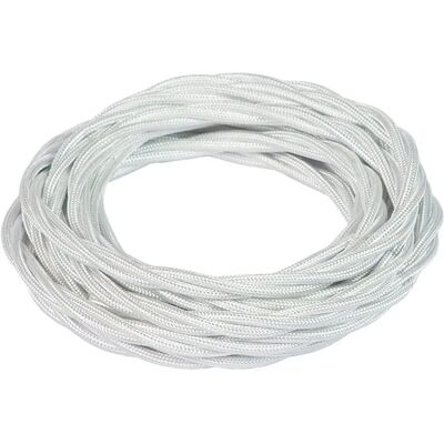 FANTON Biały 3-żyłowy pleciony kabel jedwabny - Kabel FANTON Biały 3-żyłowy pleciony kabel jedwabny - Kabel