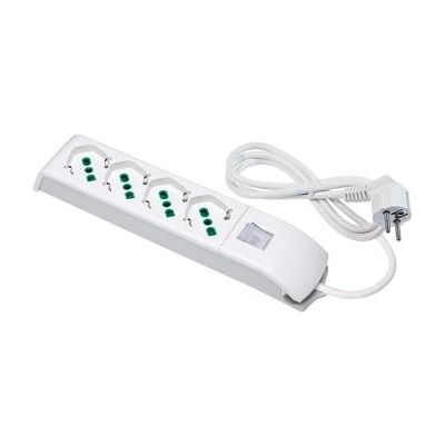 FANTON 4101000 Rallonge électrique - 4 prises, 1,5m, Blanc FANTON 4101000 Rallonge électrique - 4 prises, 1,5m, Blanc