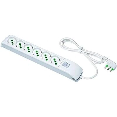 Fanton Modèle 410200 Multiprise avec 6 Prises - Italo/Allemand, Câble 1,5m - Publicité Fanton Modèle 410200 Multiprise avec 6 Prises - Italo/Allemand, Câble 1,5m - Publicité
